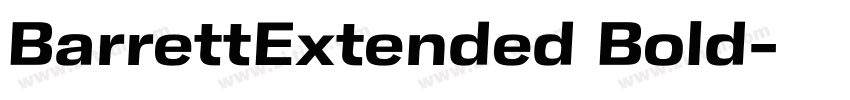 BarrettExtended Bold字体转换